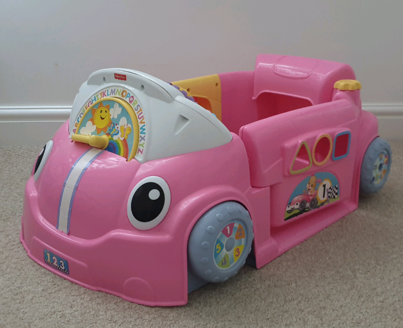 pink laugh and learn car